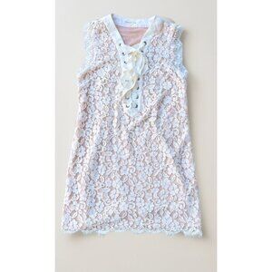 Endless Rose Nasty Gal Womens White The lace Instinct plunging Dress Size M NWOT